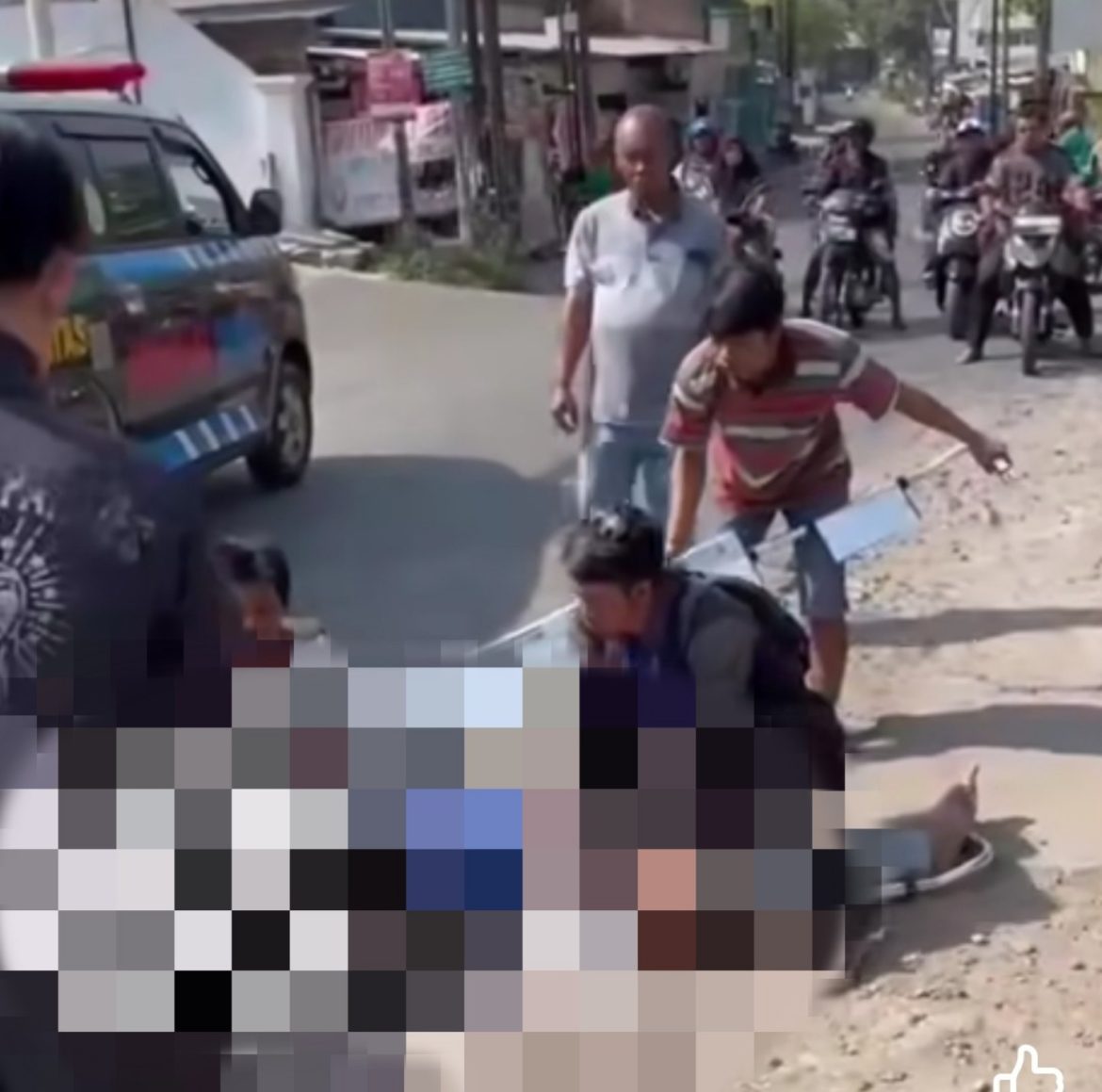 Korban Laka Tunggal Alami Luka Berat di Driyorejo Diduga Kejar Motor Curamor