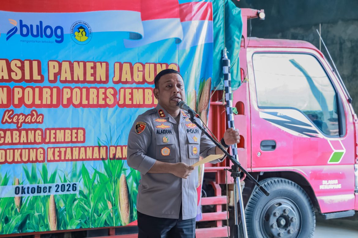 Kapolres Jember AKBP Alaiddin: Program Ketahanan Pangan Tidak Boleh Berhenti Hanya Pada Proses Menanam dan Panen, Hasilnya Harus Terserap