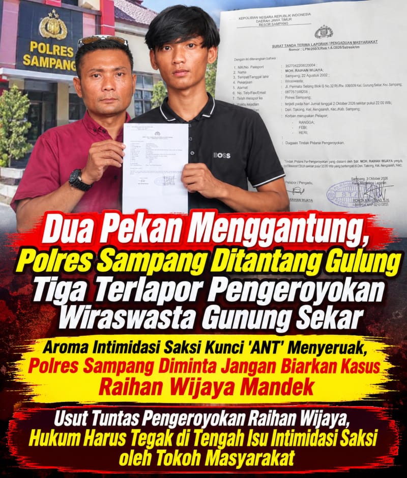Usut Tuntas Pengeroyokan Raihan Wijaya, Hukum Harus Tegak di Tengah Isu Intimidasi Saksi oleh Tokoh Masyarakat